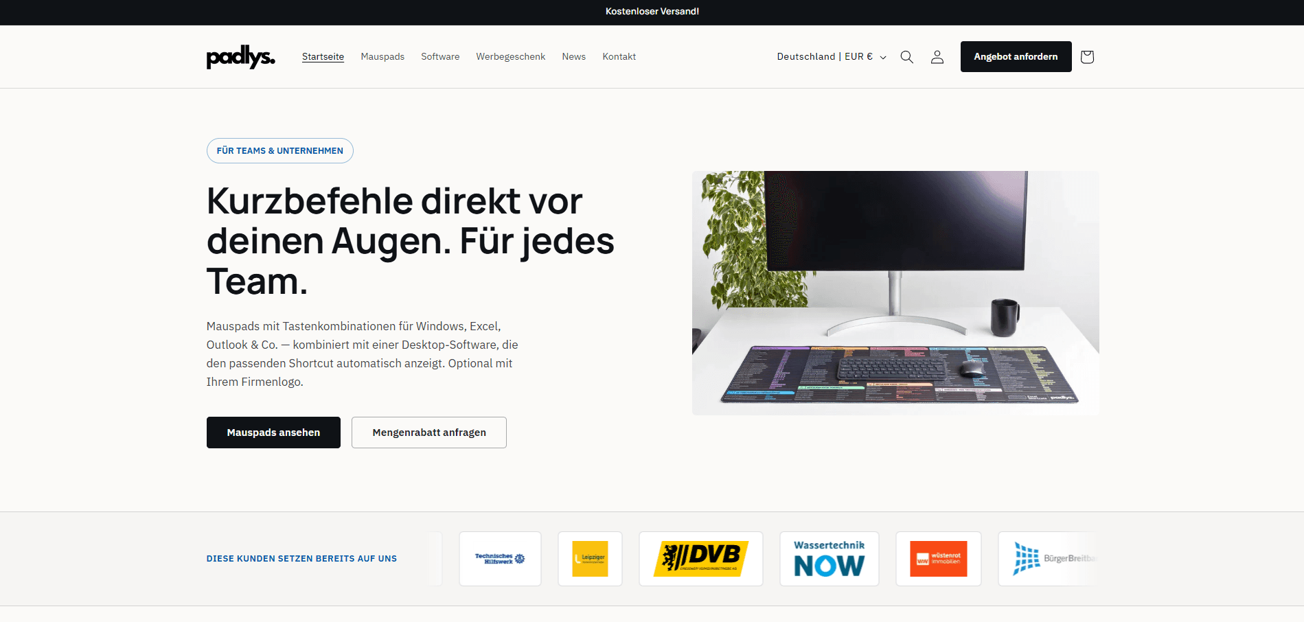 Screenshot padlys.de