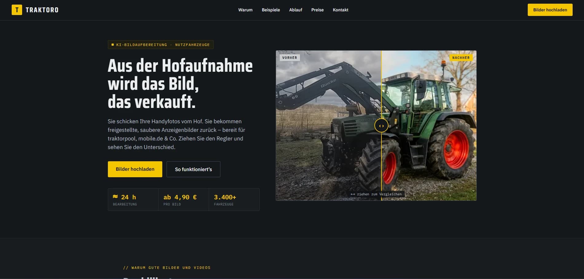 Screenshot traktoro.de